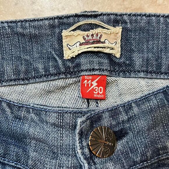 Freestyle‎ Revolution Women's Motley Blue Bootcut/Flare Jeans Size:11 - Picture 5 of 8